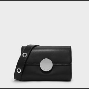 Charles and Keith Circular Buckle Crossbody Bag